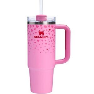 Stanley valentines pink stainless steel H2.0 flowstate quencher tumbler NWT